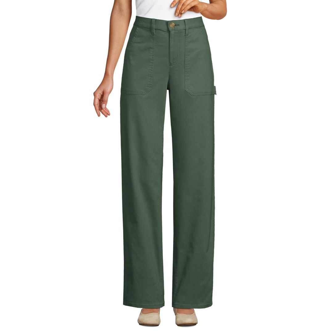 Women's Herringbone Chino High Rise Utility Pants