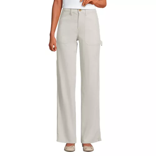 Women's Herringbone Chino High Rise Utility Pants, Front