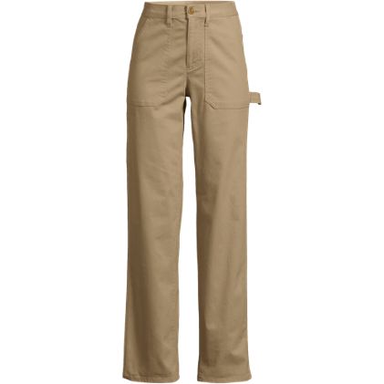 Women's Petite Herringbone Chino High Rise Utility Pants - image 3