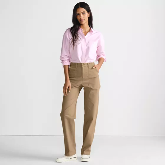 Women's Herringbone Chino High Rise Utility Pants - primary