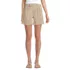 Women's Chino High Rise Pleated 7" Shorts, Front