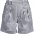Women's Chino High Rise Pleated 7" Shorts, Front