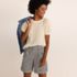 Women's Chino High Rise Pleated 7" Shorts, alternative image