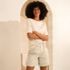 Women's Chino High Rise Pleated 7" Shorts, alternative image