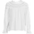 Women's Cotton Voile Long Sleeve Crew Neck Top, Front