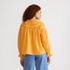 Women's Cotton Voile Long Sleeve Crew Neck Top, Back