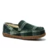 Women's Fuzzy Lined Plaid Moccasin Slippers, alternative image