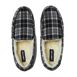 Women's Fuzzy Lined Plaid Moccasin Slippers, alternative image