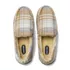 Women's Fuzzy Lined Plaid Moccasin Slippers, alternative image