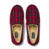 Women's Fuzzy Lined Plaid Moccasin Slippers, alternative image