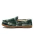Women's Fuzzy Lined Plaid Moccasin Slippers, alternative image