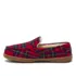 Women's Fuzzy Lined Plaid Moccasin Slippers, alternative image