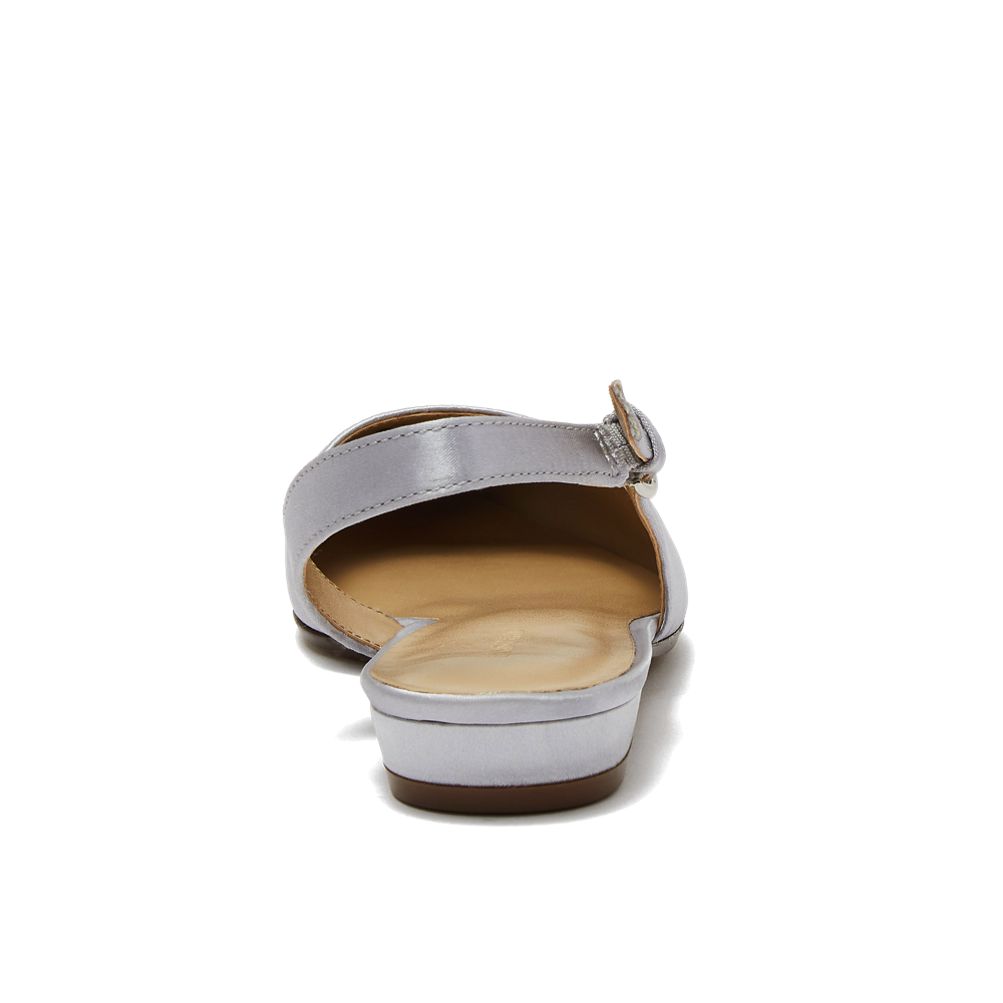 Women's Satin Slingback Low Heels | Lands' End