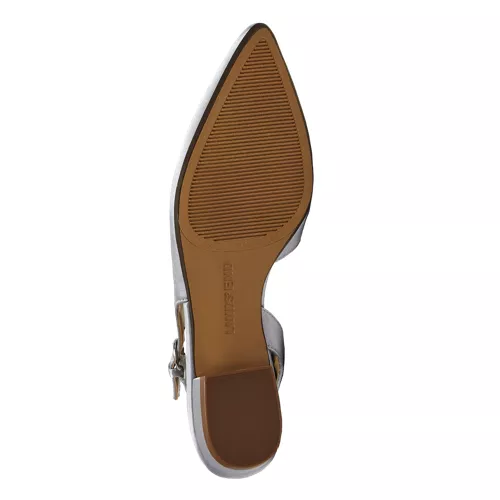 Women's Satin Slingback Low Heels, alternative image