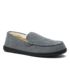 Men's Fuzzy Lined Suede Moccasin Slippers, alternative image