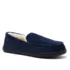 Men's Fuzzy Lined Suede Moccasin Slippers, alternative image