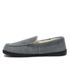 Men's Fuzzy Lined Suede Moccasin Slippers, alternative image
