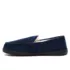 Men's Fuzzy Lined Suede Moccasin Slippers, alternative image