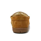 Men's Fuzzy Lined Suede Moccasin Slippers