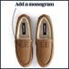 Men's Fuzzy Lined Suede Moccasin Slippers, alternative image