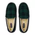 Men's Fuzzy Lined Plaid Flannel Moccasin Slippers, alternative image