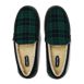 Men's Fuzzy Lined Plaid Flannel Moccasin Slippers, alternative image