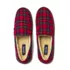 Men's Fuzzy Lined Plaid Flannel Moccasin Slippers, alternative image