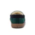 Men's Fuzzy Lined Plaid Flannel Moccasin Slippers, alternative image