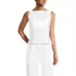 Women's Linen Sleeveless Peplum Top, Front