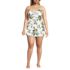 Women's Plus Size Ruched Multi-Way Mini Swim Dress Swimsuit, alternative image