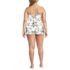 Women's Plus Size Ruched Multi-Way Mini Swim Dress Swimsuit, Back