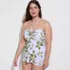 Women's Plus Size Ruched Multi-Way Mini Swim Dress Swimsuit, alternative image