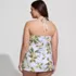 Women's Plus Size Ruched Multi-Way Mini Swim Dress Swimsuit, Back