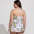 Women's Plus Size Ruched Multi-Way Mini Swim Dress Swimsuit, Back