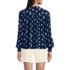Women's Crepe Split Neck Popover Top, Back