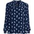 Women's Crepe Split Neck Popover Top, Front