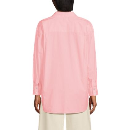 Women's Poplin Oversized Button Down Shirt - image 2