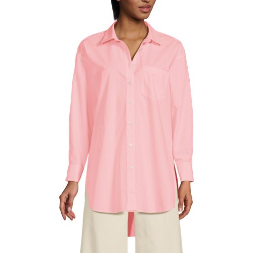 Women's Poplin Oversized Button Down Shirt - image 2