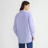 Women's Poplin Oversized Button Down Shirt, Back