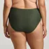Women's Plus Size Chlorine Resistant Ottoman Rib High Waisted Bikini Bottoms, Back