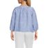 Women's Plus Size Linen Square Neck 3/4 Sleeve Top, Back
