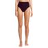 Women's Chlorine Resistant Ottoman Rib High Waisted Bikini Bottoms, Front