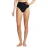 Women's Chlorine Resistant Ottoman Rib High Waisted Bikini Bottoms, Front
