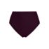 Women's Chlorine Resistant Ottoman Rib High Waisted Bikini Bottoms, Front