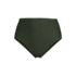 Women's Chlorine Resistant Ottoman Rib High Waisted Bikini Bottoms, Front