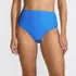 Women's Chlorine Resistant Ottoman Rib High Waisted Bikini Bottoms, Front