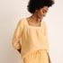 Women's Linen Square Neck 3/4 Sleeve Top, alternative image