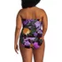 Women's Plus Size SlenderSuit U-Wire Bandeau Tankini Top, Back