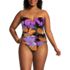 Women's Plus Size Slender Suit U-Wire Bandeau Tankini Top, Front