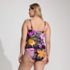 Women's Plus Size Slender Suit U-Wire Bandeau Tankini Top, Back